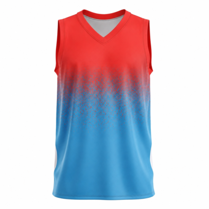 Custom Basketball Jersey – Sleeveless V-Neck Basketball Uniform Tank Top with Sublimated Design