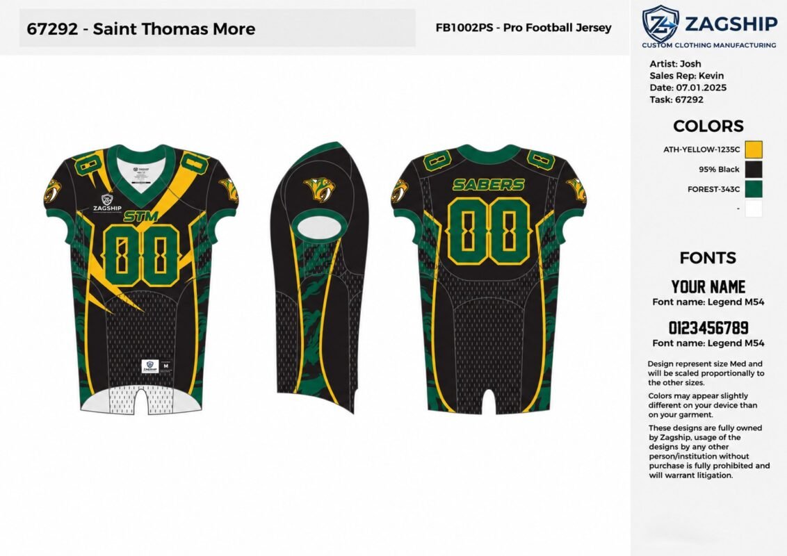 Custom American Football Uniform Set – Performance Football Jersey & Pants Action Photo