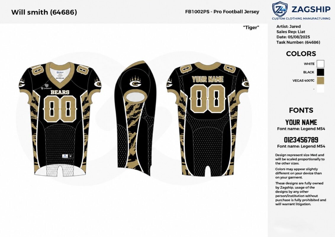 Custom American Football Uniform Set – Performance Football Jersey & Pants Action Photo