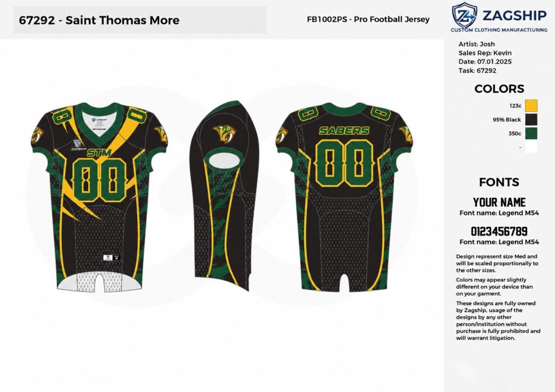 Custom American Football Uniform Set – Performance Football Jersey & Pants Action Photo