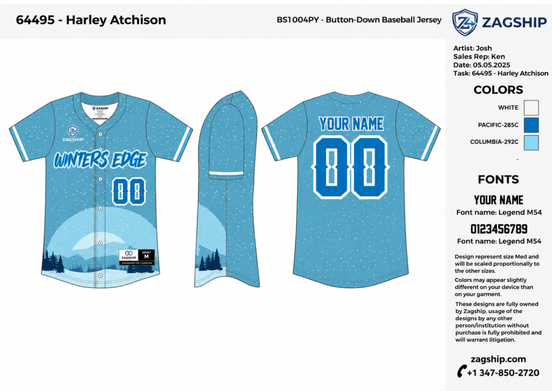 Custom Baseball Jersey Action Photo