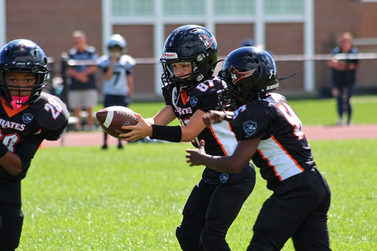 American Football Uniform Action Photo