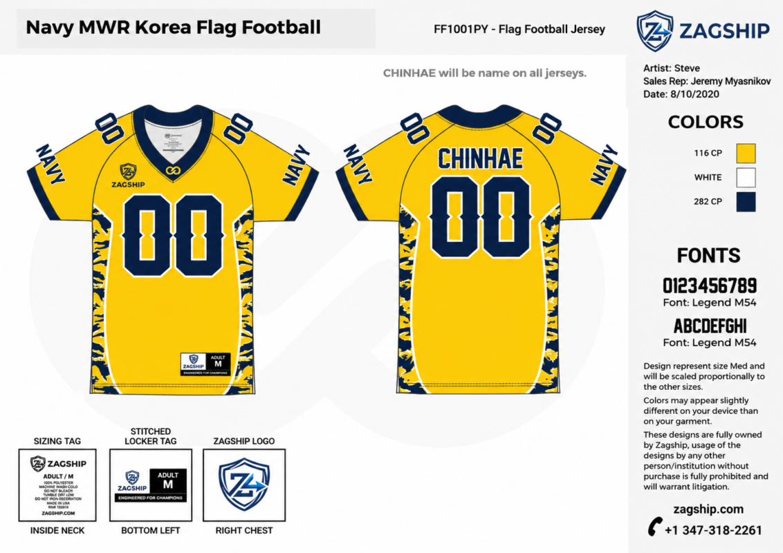 Custom 7v7 Flag Football Jersey – Sublimated Team Performance Uniform Action Photo